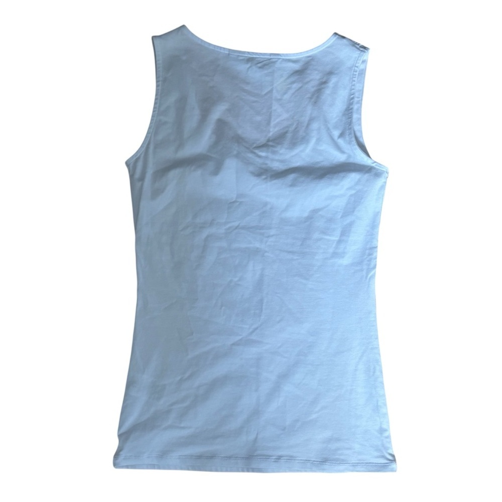 Boden White Tank Top Womens Size 2 New With Tag 91% cotton Sleeveless Cami Shirt - Picture 2 of 4